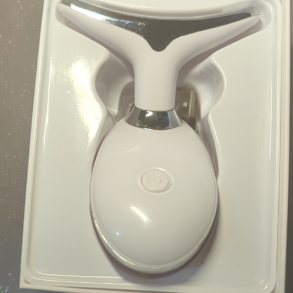 White Facial Massager